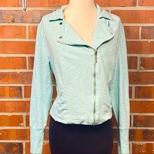 HALSTON Soft Knit Motorcycle style jacket size 14